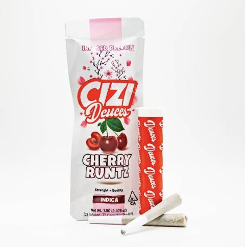 Cizi - Cherry Runtz | Deuces Infused Joints | 0.75g each | 2pk - 1