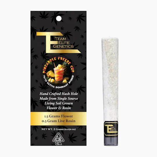 Team Elite Genetics - Pineapple Freeze Cup | Hash Hole Infused Joint | 2g - 1