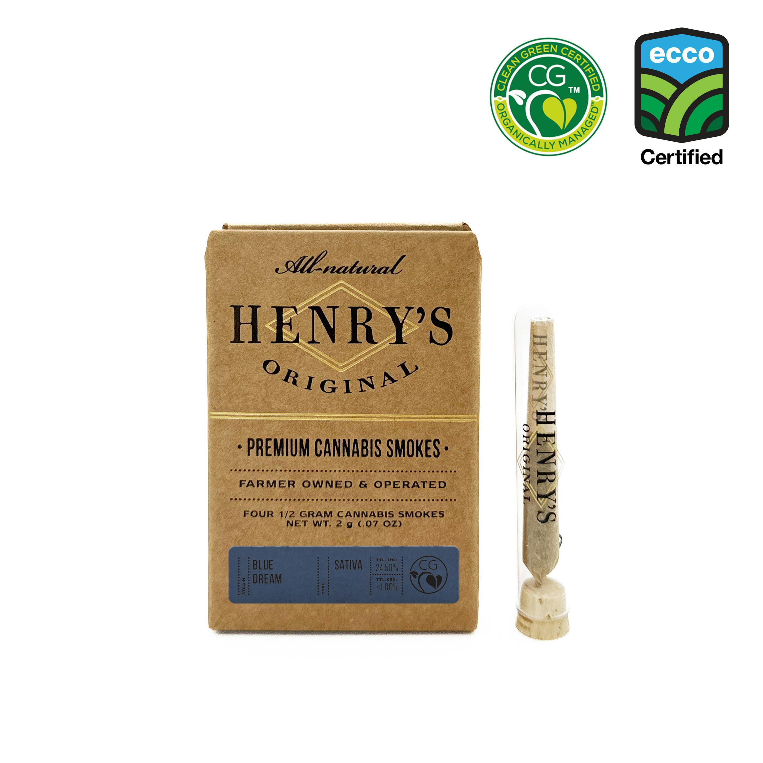 Henry's Original - Henry's Original | Blue Dream | Joints | 0.5g each | 4pk - 1