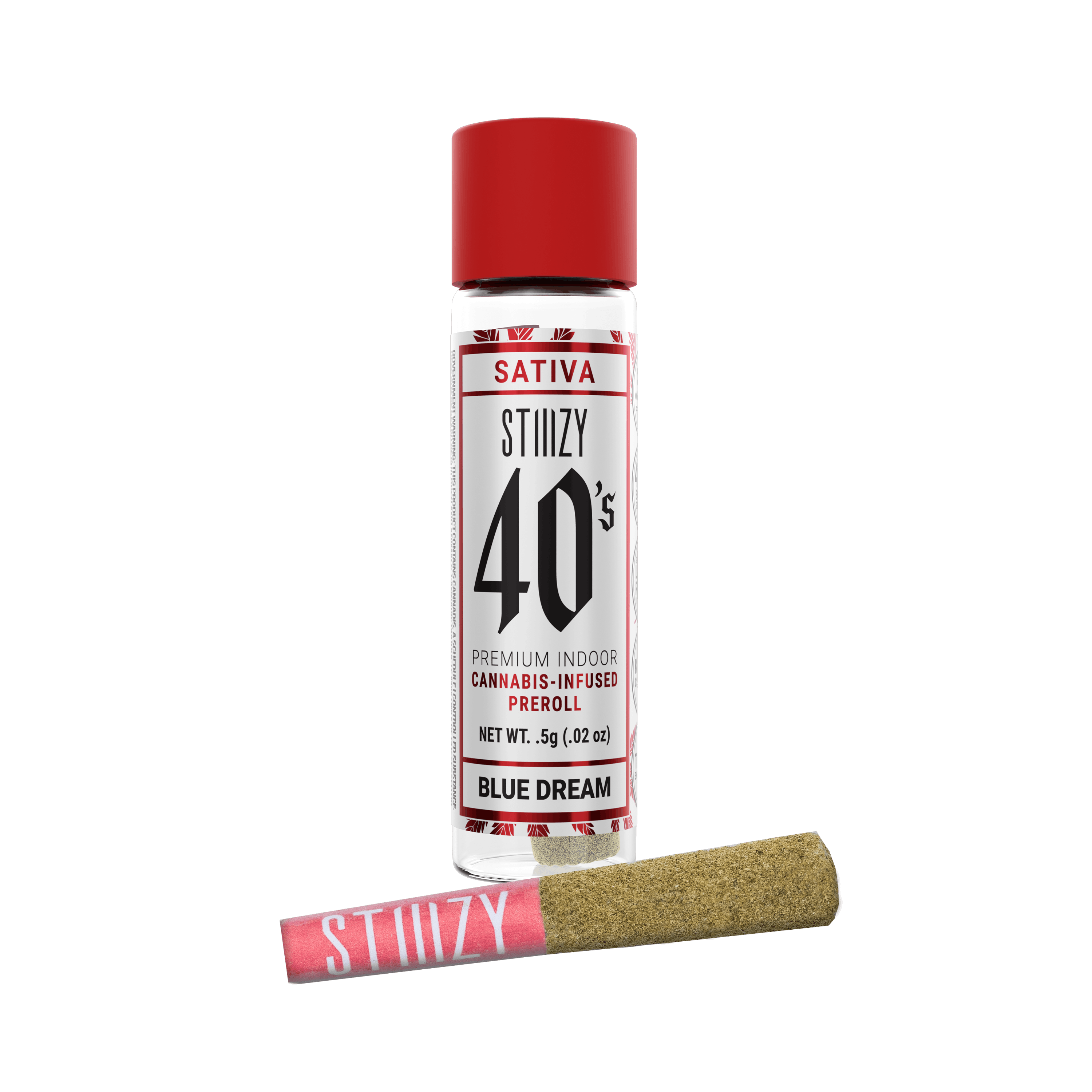 STIIIZY - - BLUE DREAM - .5G 40's Infused Preroll - 1