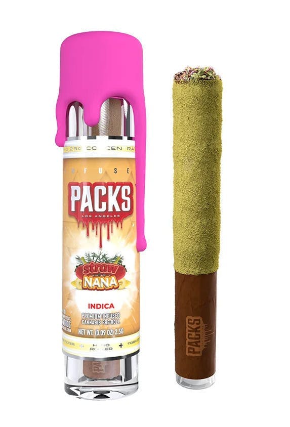 PACKS Los Angeles - Strawberry Banana | Infused Joints | 1g each | 3pk - 1