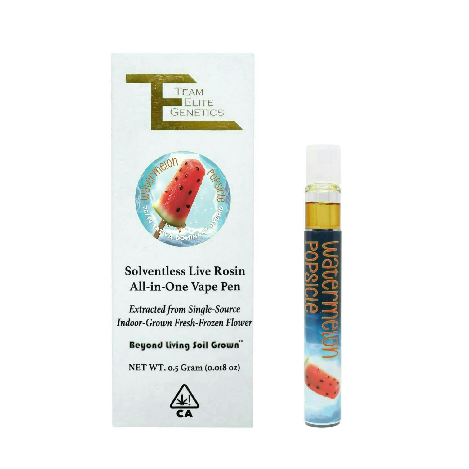 Team Elite Genetics - Watermelon Popsicle | Live Rosin Disposable | 0.5g - 1