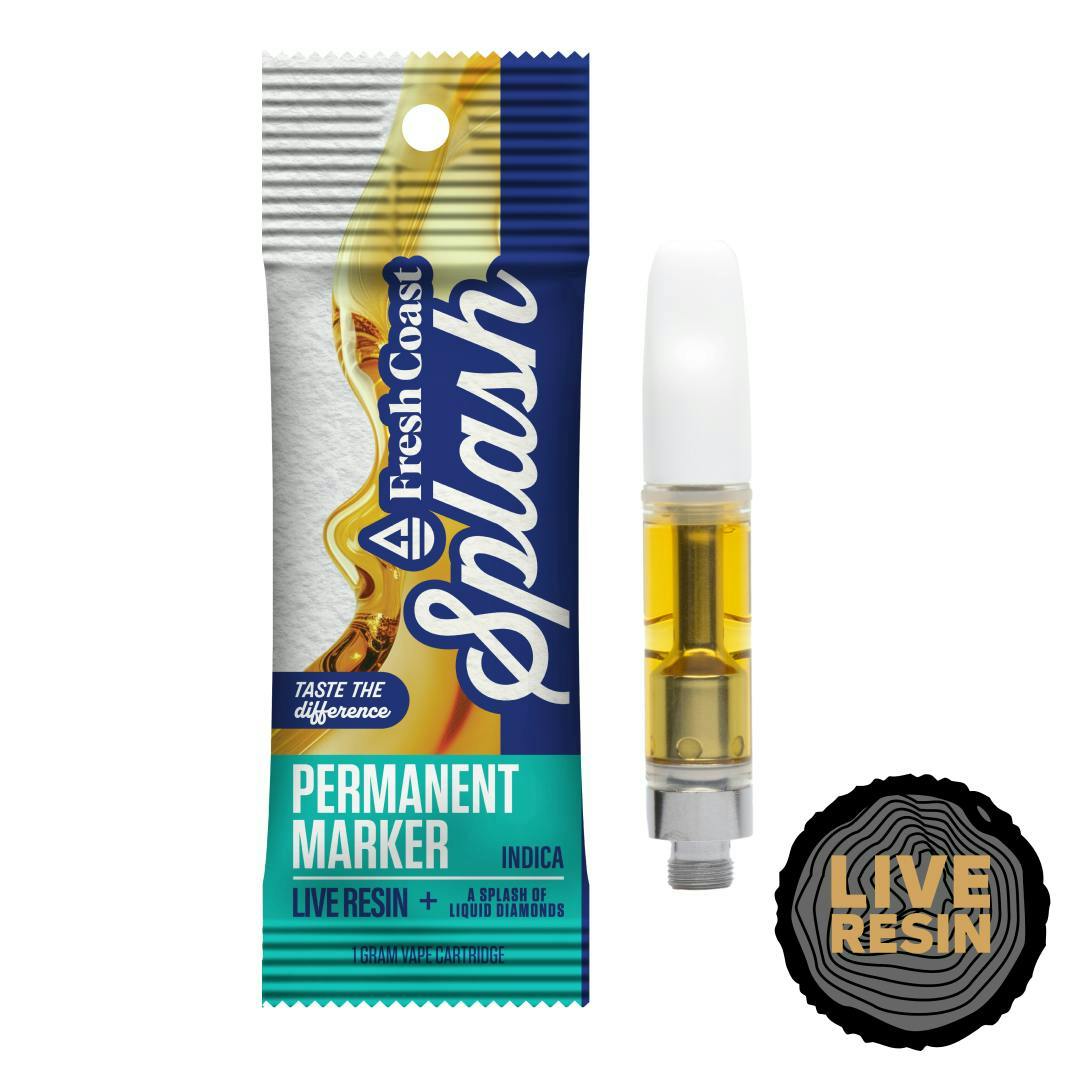Fresh Coast - Splash | Permanent Marker | Live Resin Cartridge | 1g - 1