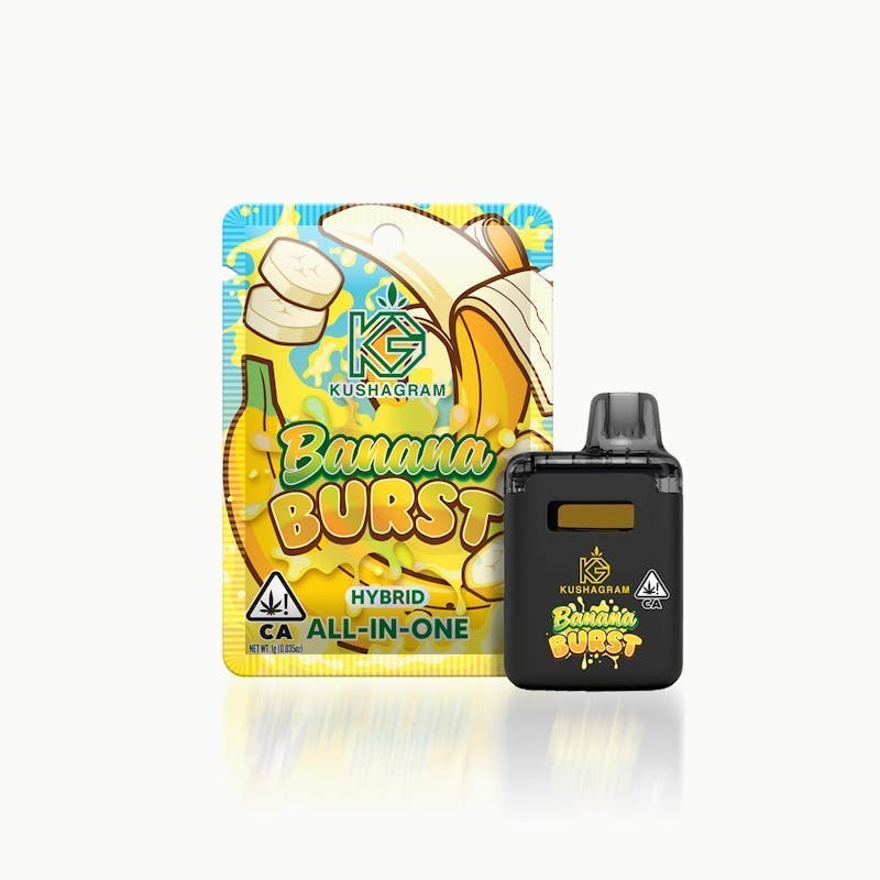 KUSHAGRAM - Banana Burst AIO Vape - 1g - 1