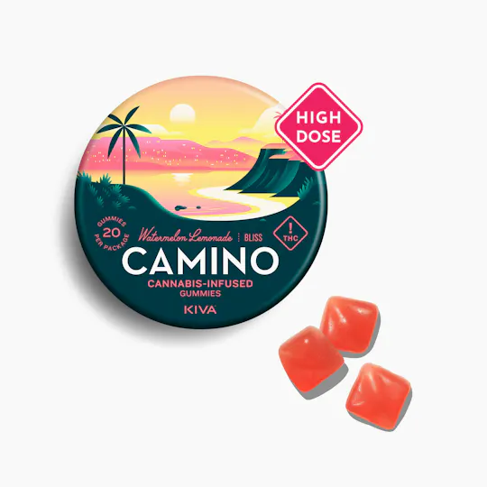 Camino - Bliss | Watermelon Lemonade Gummies | 500mg | 20ct | 25mg/ea - 1