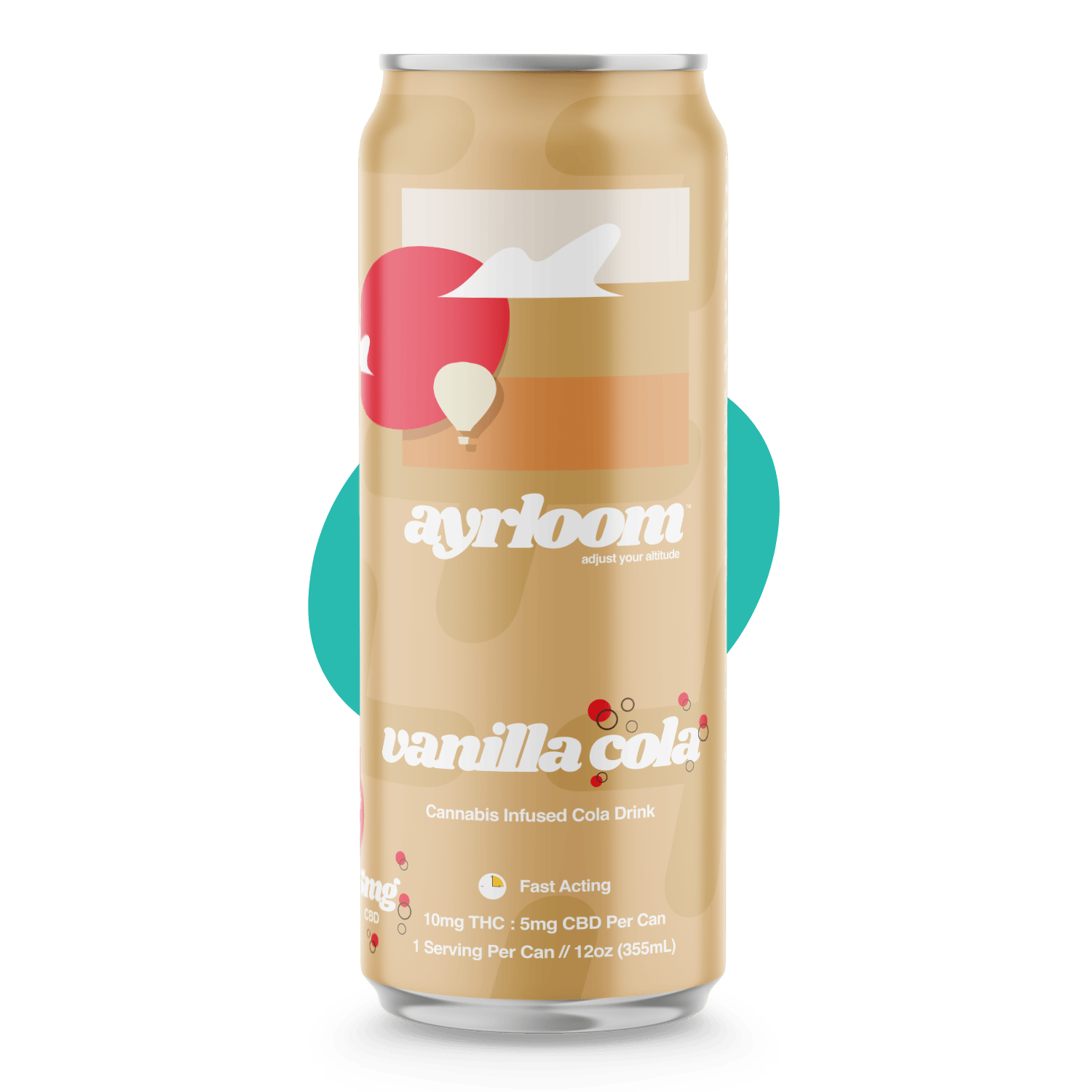ayrloom - Vanilla Cola 2:1 THC:CBD | Carbonated | 10mg | 12 fl oz - 1