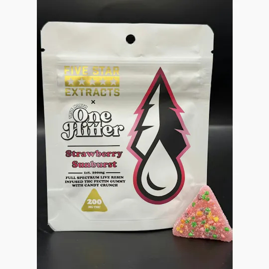 True North Collective MI - True North | One Hitter | Strawberry Sunburst Live Gummies | 200mg | Single - 1