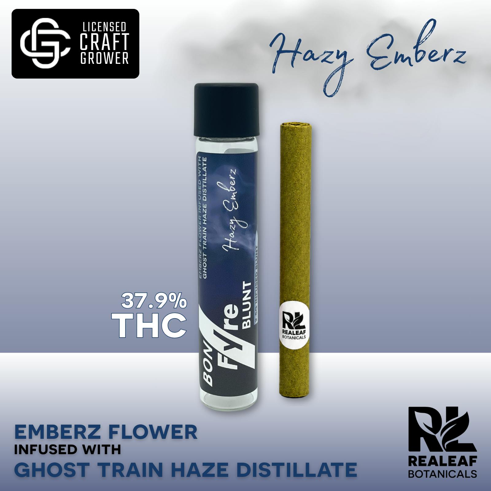 Realeaf Botanicals - Bon Fyre Infused Hazy Emberz Blunt 2.5g - 1