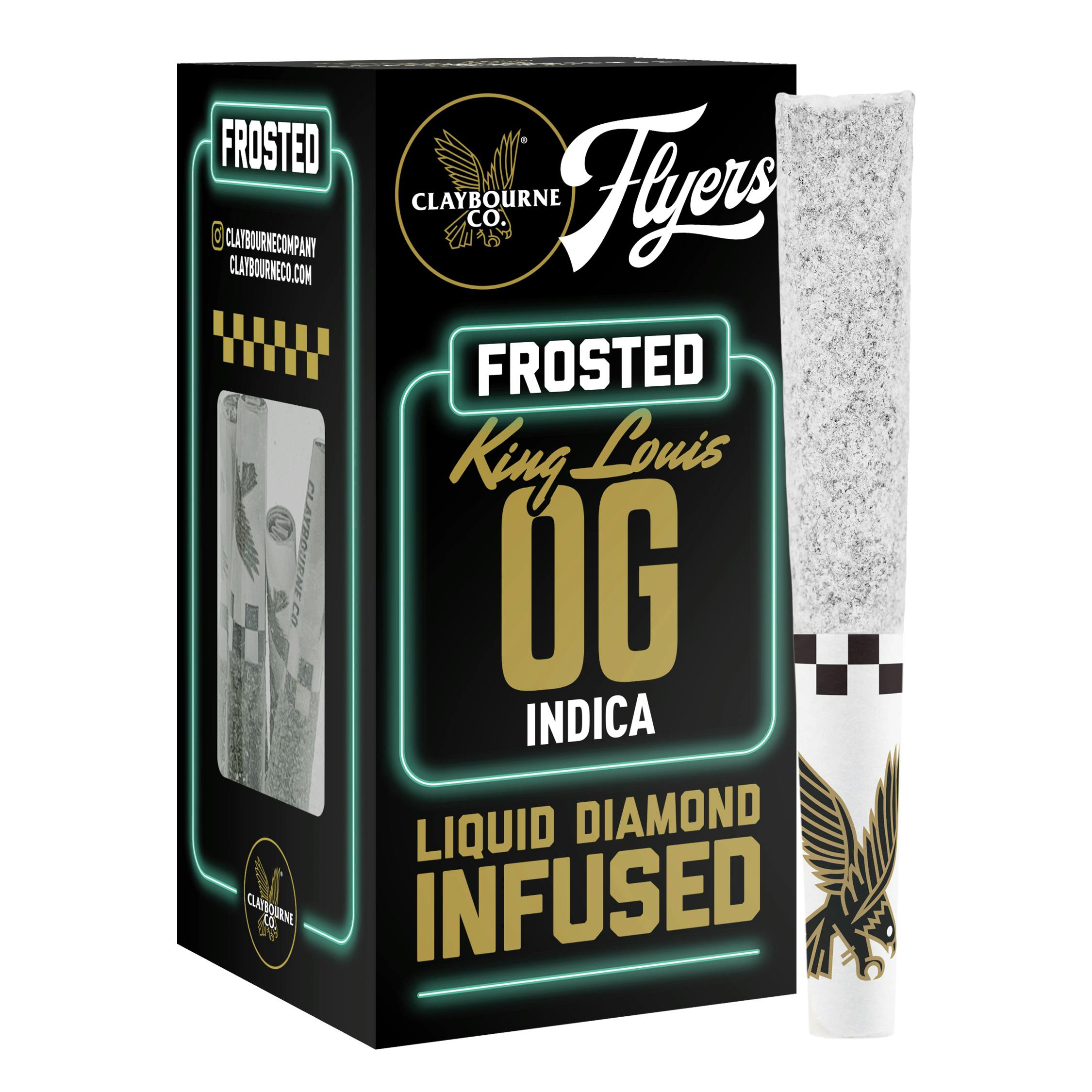 Claybourne Co. - King Louis OG (2.5g) - Diamond Frosted Flyers Pre-Rolls - 1