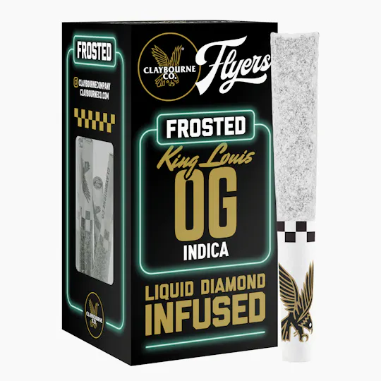 Claybourne Co. - King Louis OG (2.5g) - Diamond Frosted Flyers Pre-Rolls - 1