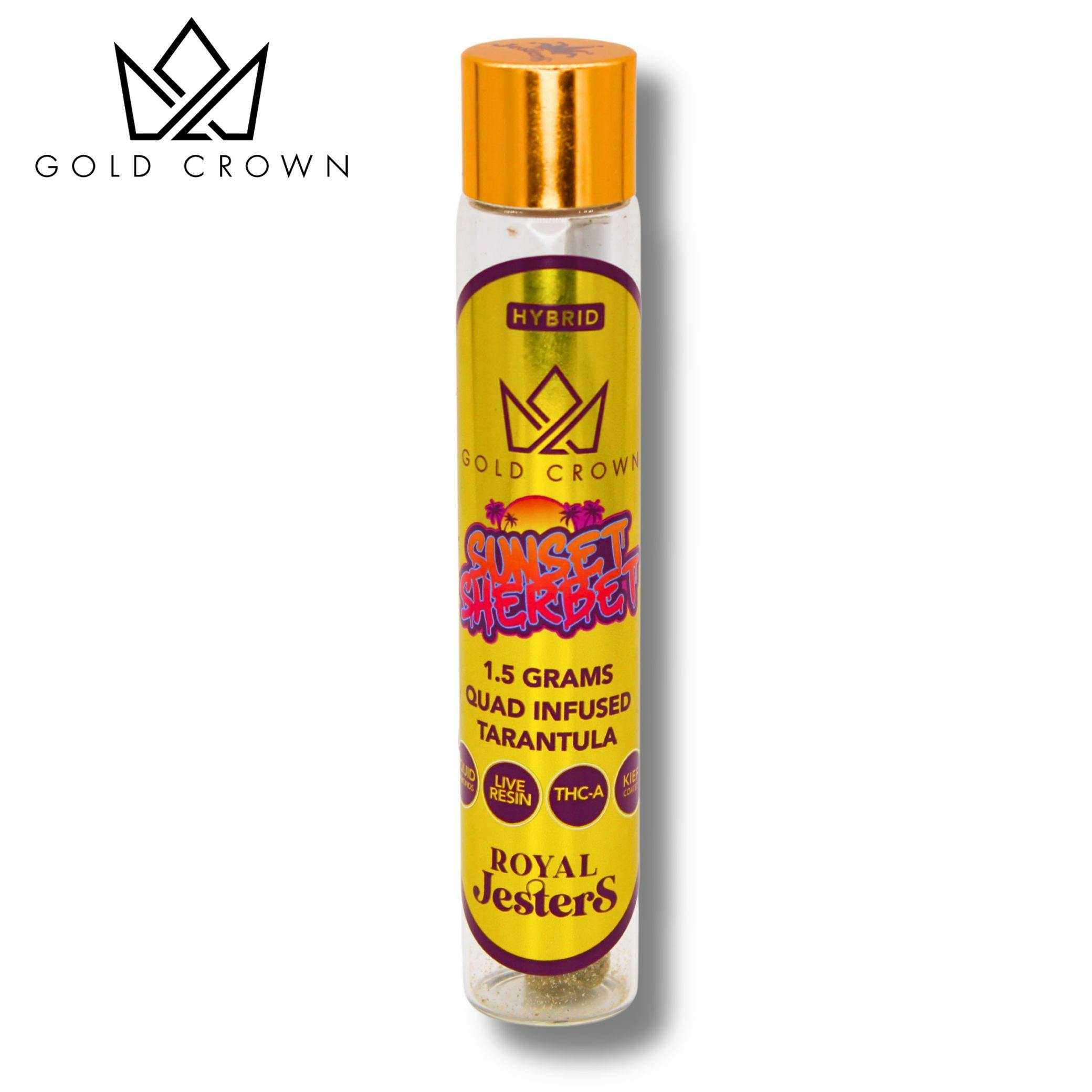 Gold Crown - Sunset Sherbert | Royal Jester Infused Joint | 1.5g - 1