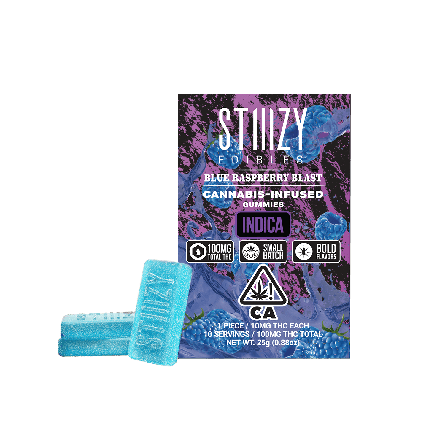 STIIIZY - - BLUE RASPBERRY BLAST - Gummies 100mg THC Edibles - 1