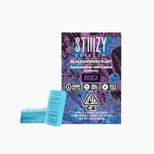 STIIIZY - - BLUE RASPBERRY BLAST - Gummies 100mg THC Edibles - 1