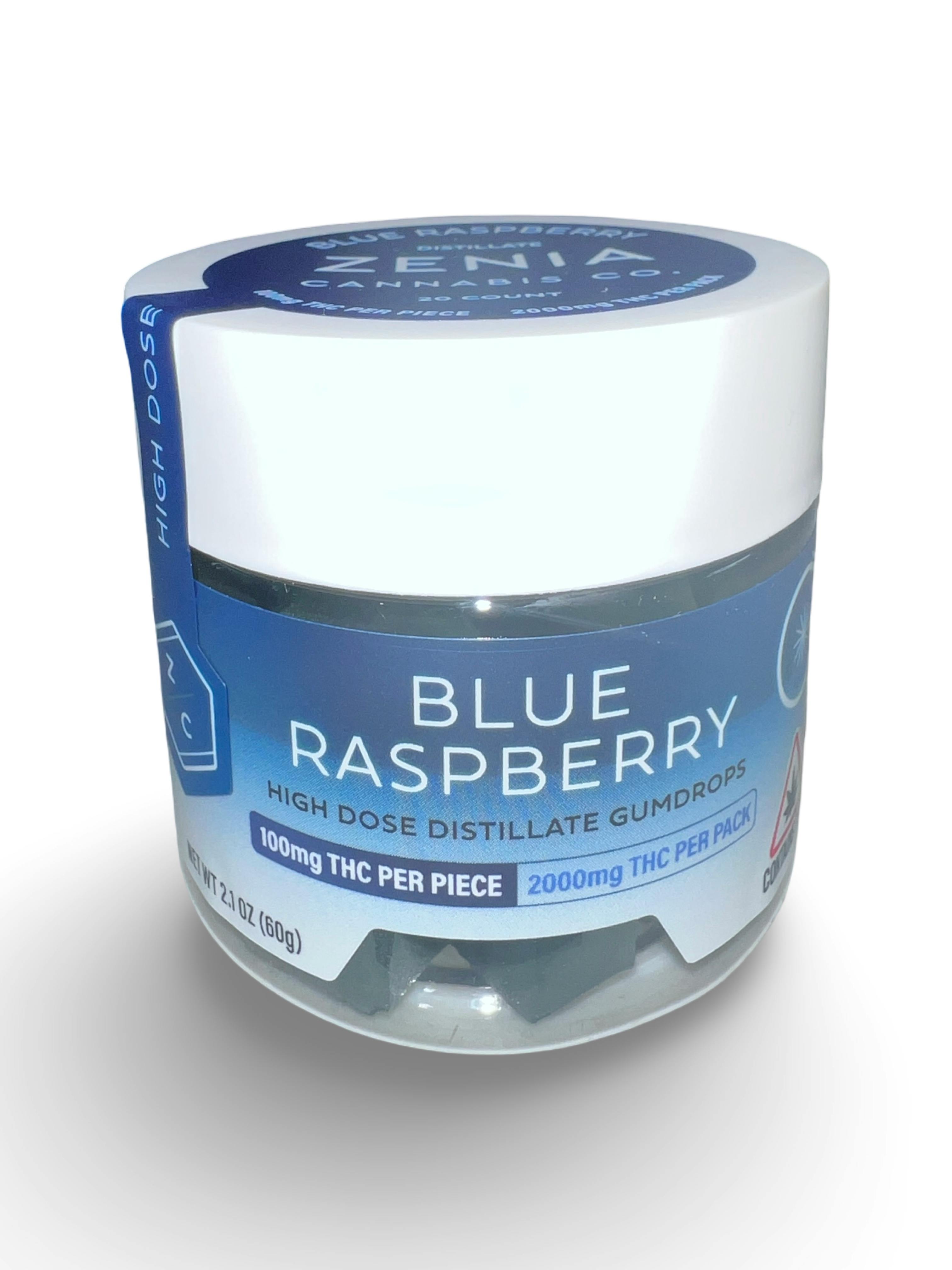 Indico - Blue Raspberry 100mg High Dose Gummies | Zenia - 1