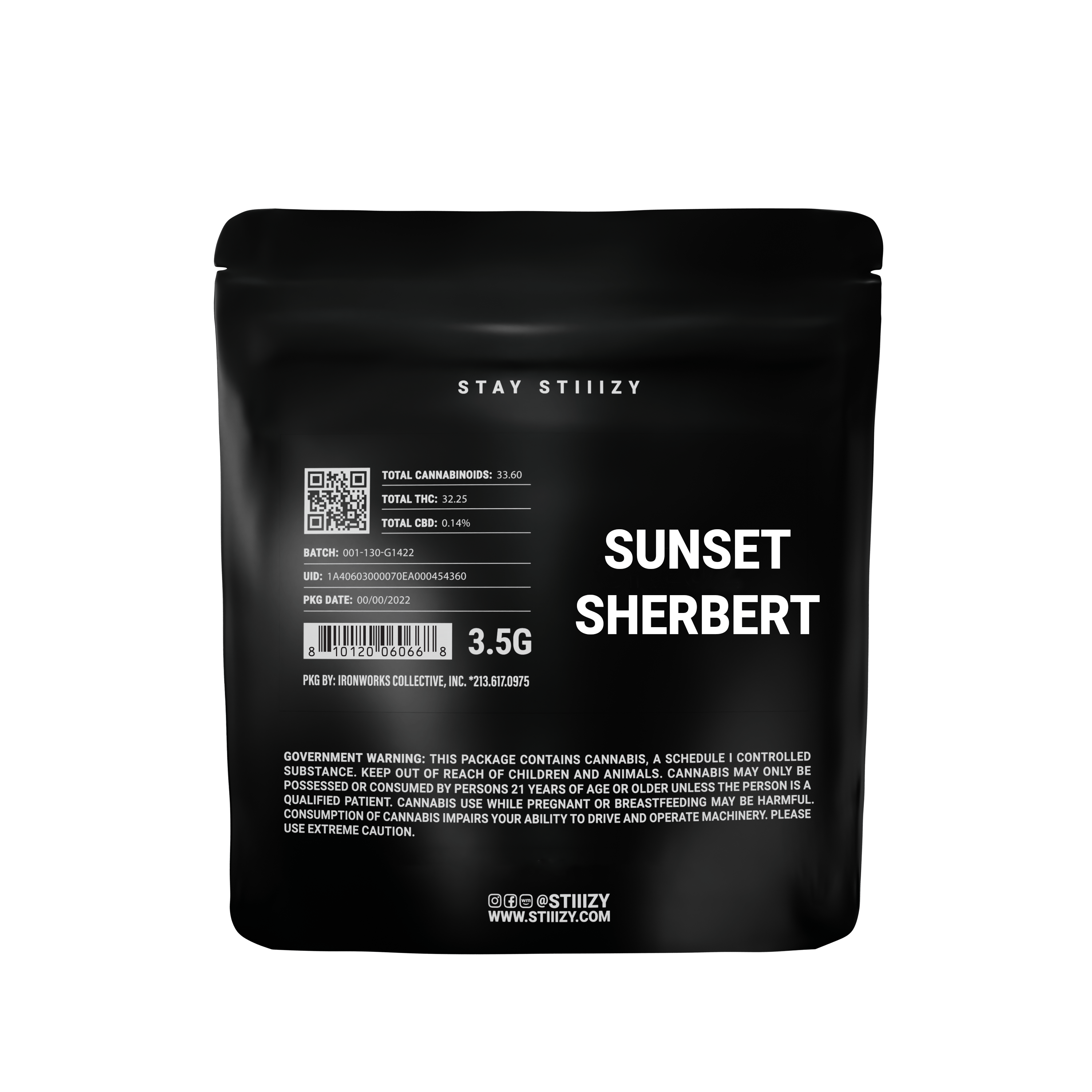 STIIIZY - SUNSET SHERBERT - 3.5G - 1