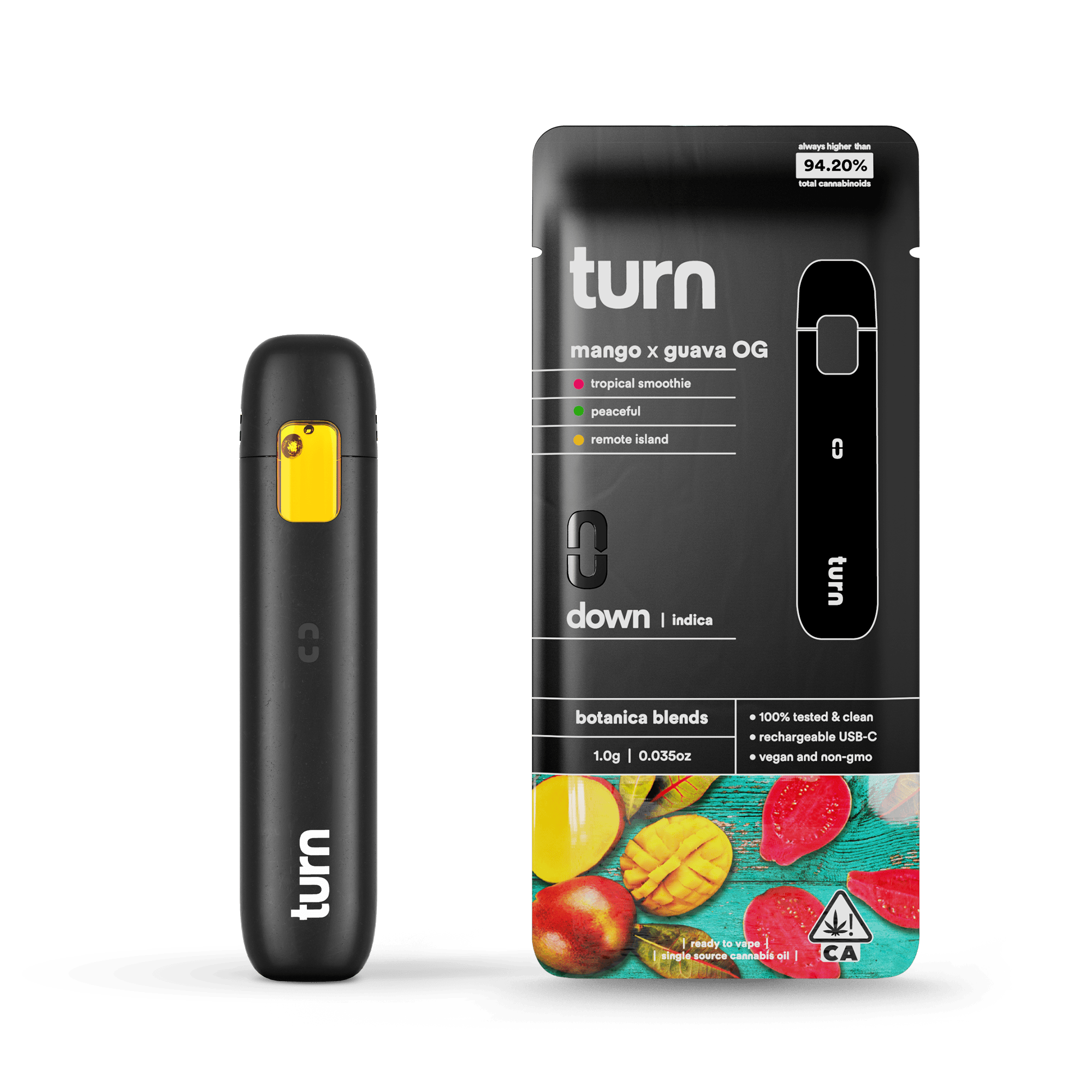 turn - Mango x Guava OG | Botanica Blends | AIO | Indica - 1