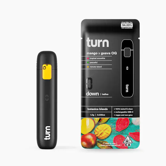 turn - Mango x Guava OG | Botanica Blends | AIO | Indica - 1