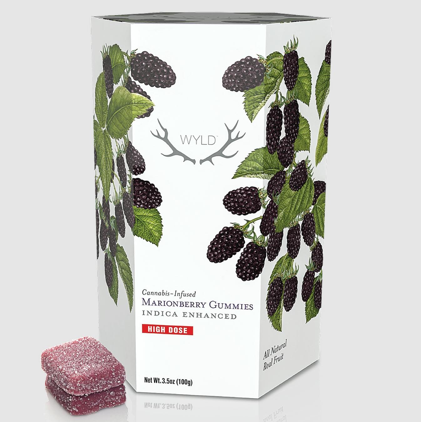 WYLD - Marionberry Indica Enhanced Gummies | 200mg | 20ct | 10mg/ea - 1