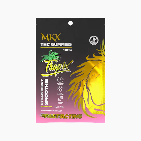 MKX Oil Co - Strawberry Smoothie Gummies | 100mg | 5ct | 20mg/ea - 1