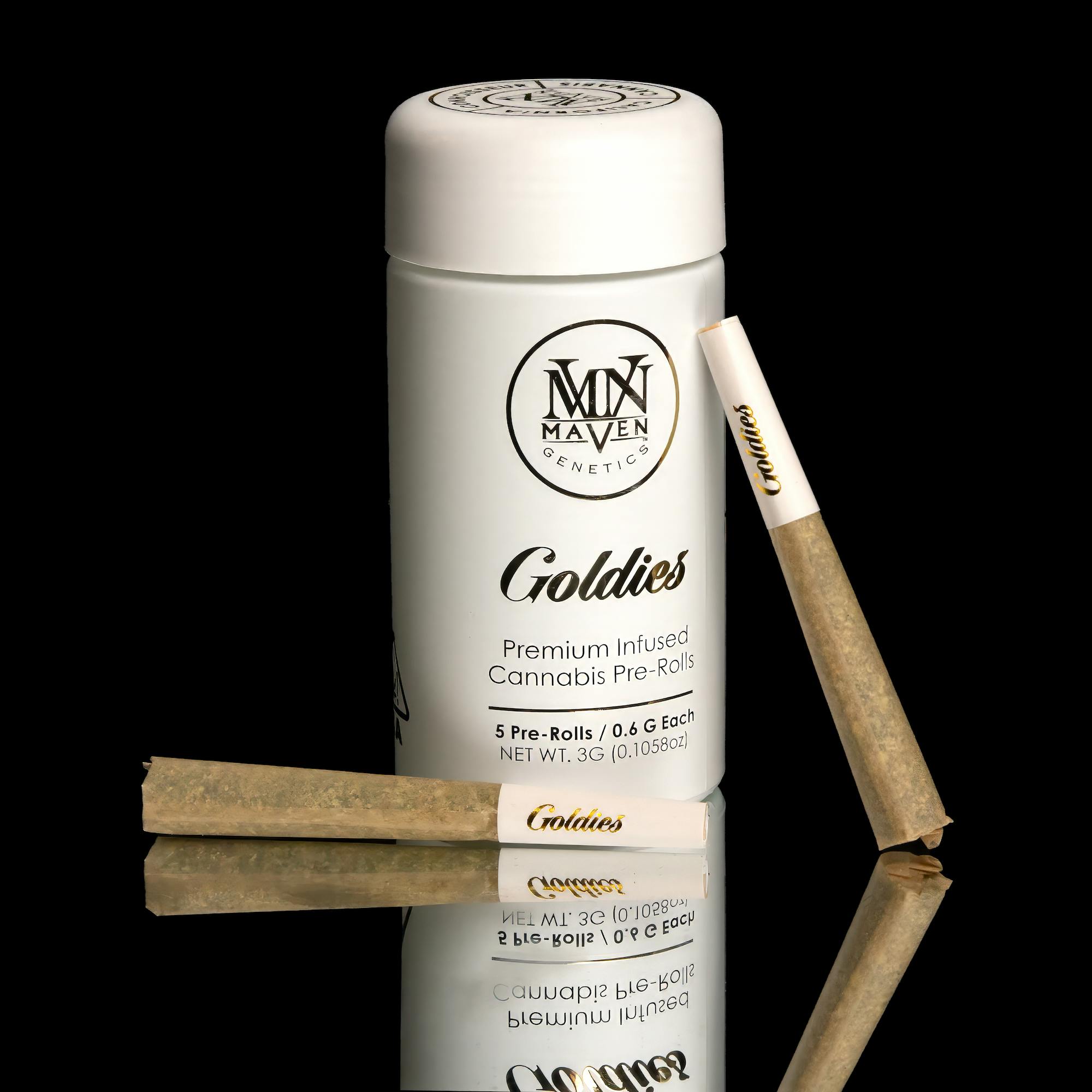 Maven Genetics - Orange Sapphire Goldies Infused Pre-Rolls 5-Pack [3g] - 1