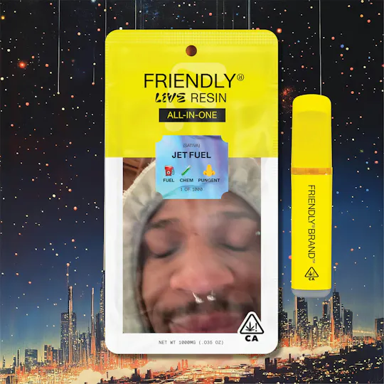 Friendly Brand - Friendly Brand | Jet Fuel | Live Resin AIO | 1g - 1