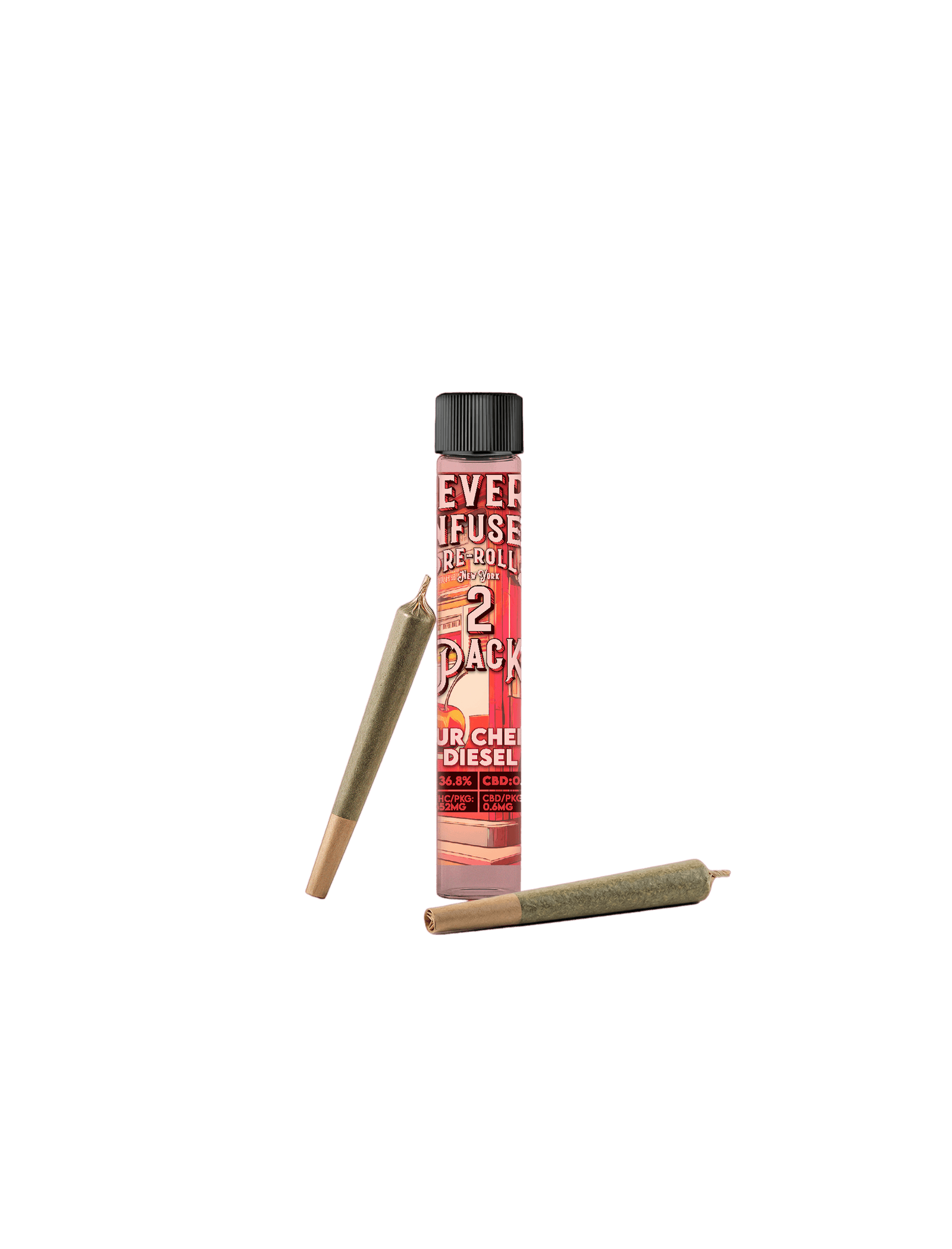 Revert - Sour Cherry Diesel | Infused Joints | 0.75g each | 2pk - 1