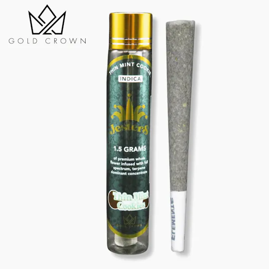 Gold Crown - Thin Mint Cookies | Jesters Infused Joint | 1.5g - 1