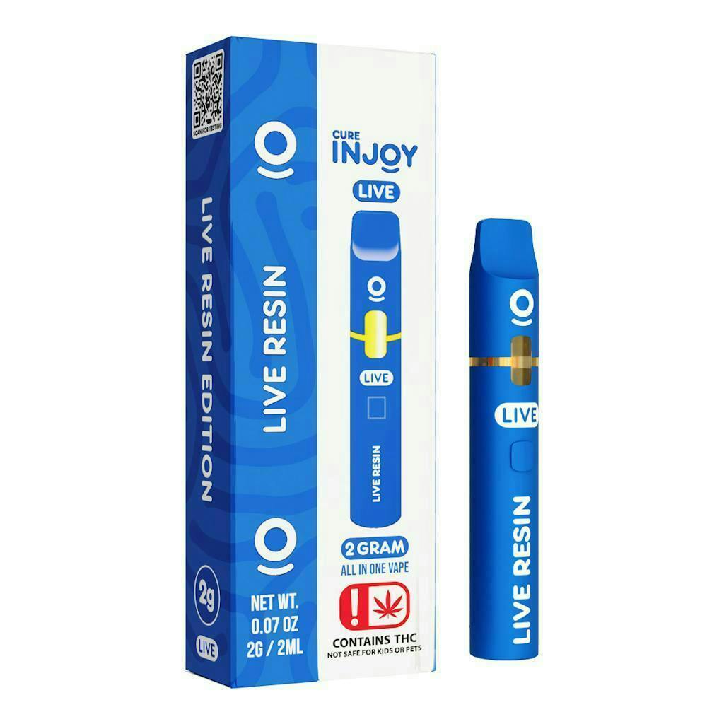 Cure Injoy - Modified Strawberries | Live Resin Disposable | 2g - 1