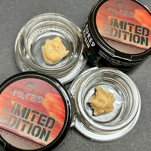 Tilted by Bellevue Cannabis Co - Purple Churro | Live Rosin | Cold Cure Badder | 1g - 1