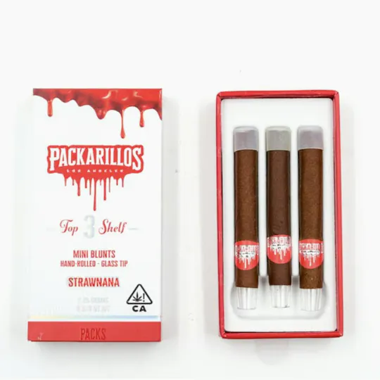 PACKS Los Angeles - Packarillos | Strawnana | Infused Blunt | 2.25g | 3pk - 1