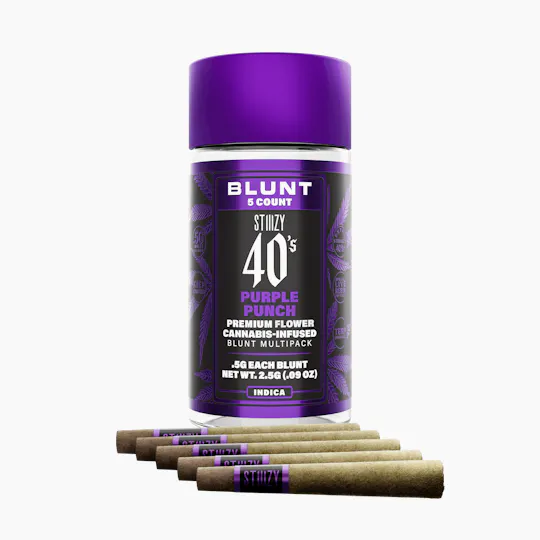 STIIIZY - - PURPLE PUNCH - .5G 40's Infused Mini Blunt 5 Pack - 1