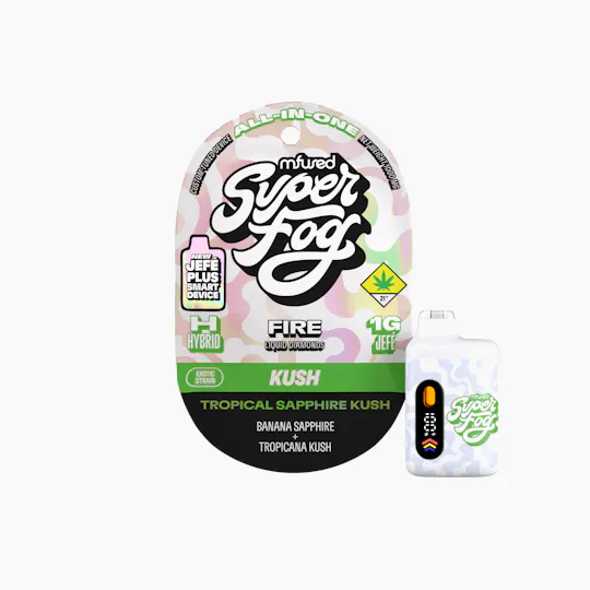 Super Fog by MFused - Blu Voodoo | FIRE Liquid Diamonds Tank Cartridge | 1g - 1