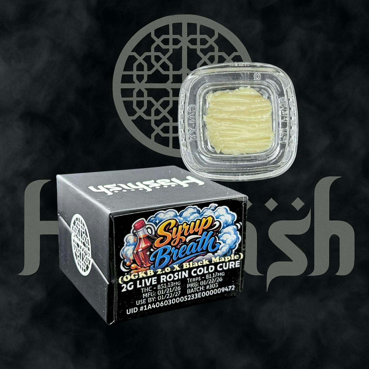 Hashish - Syrup Breath | Live Rosin | Cold Cure Badder | 2g - 1
