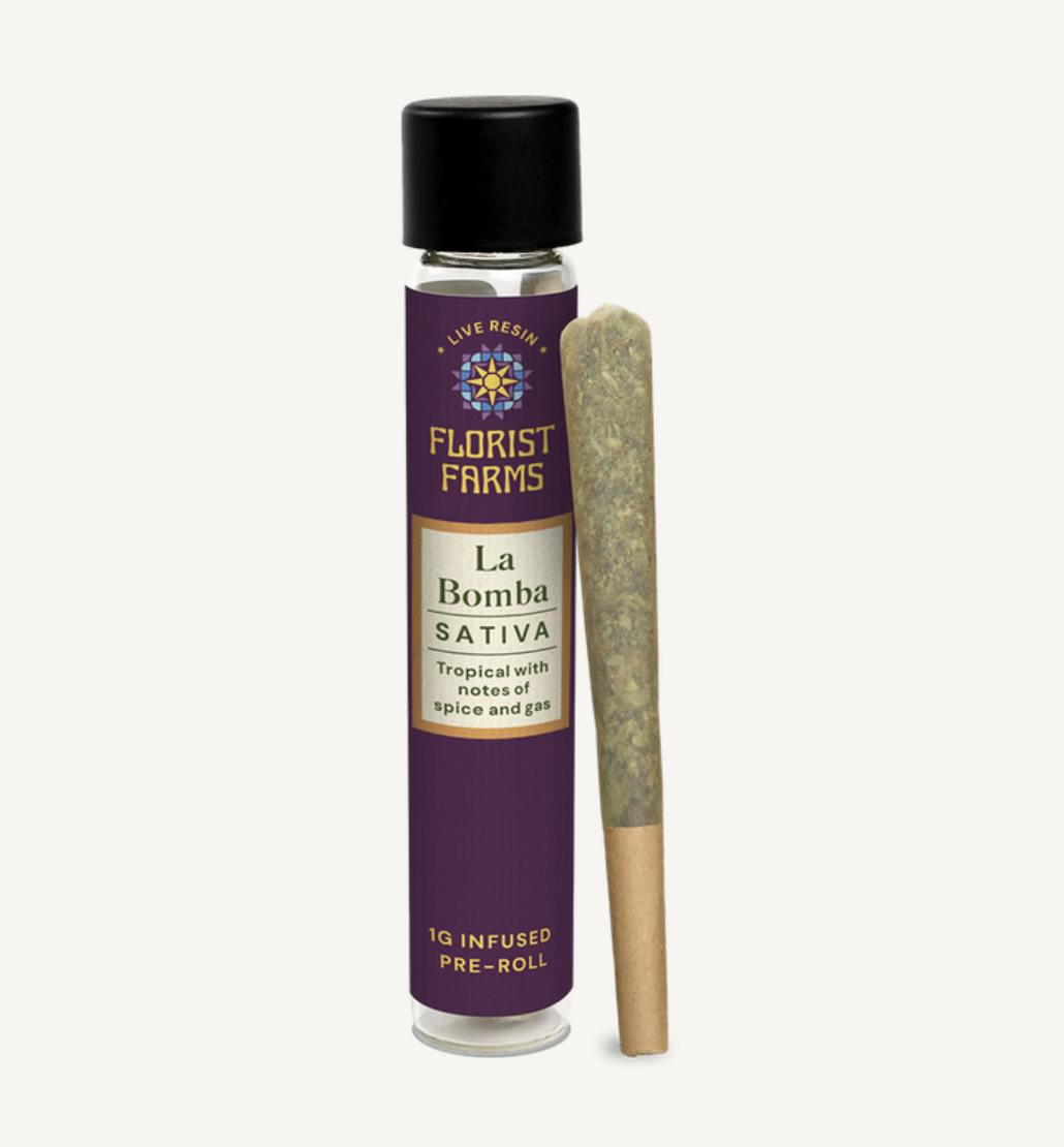 Florist Farms - Florist Farms | La Bomba | Live Resin Infused Joints | 1g - 1