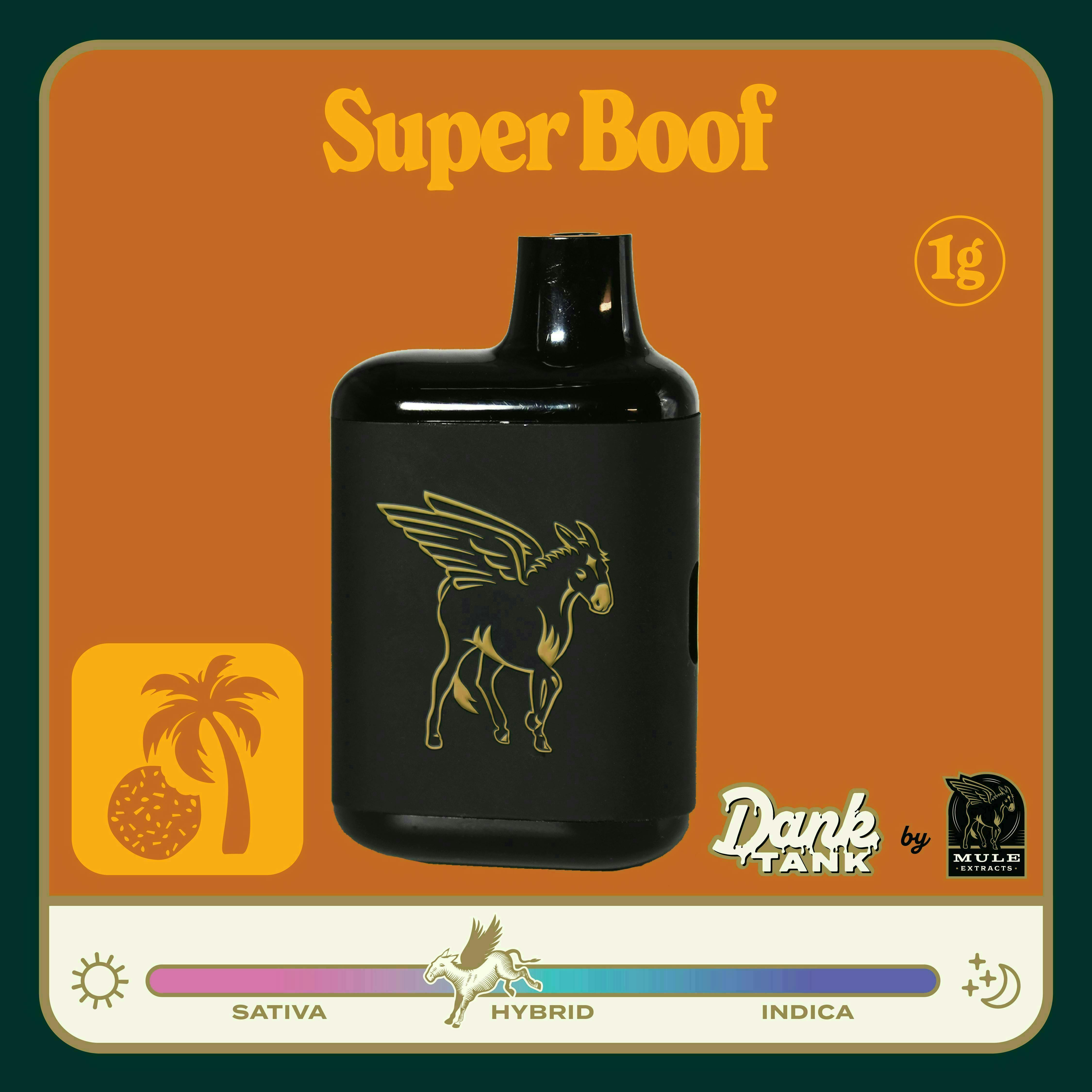 Mule Extracts - Super Boof | Live Resin Dank Tank Disposable | 1g - 1
