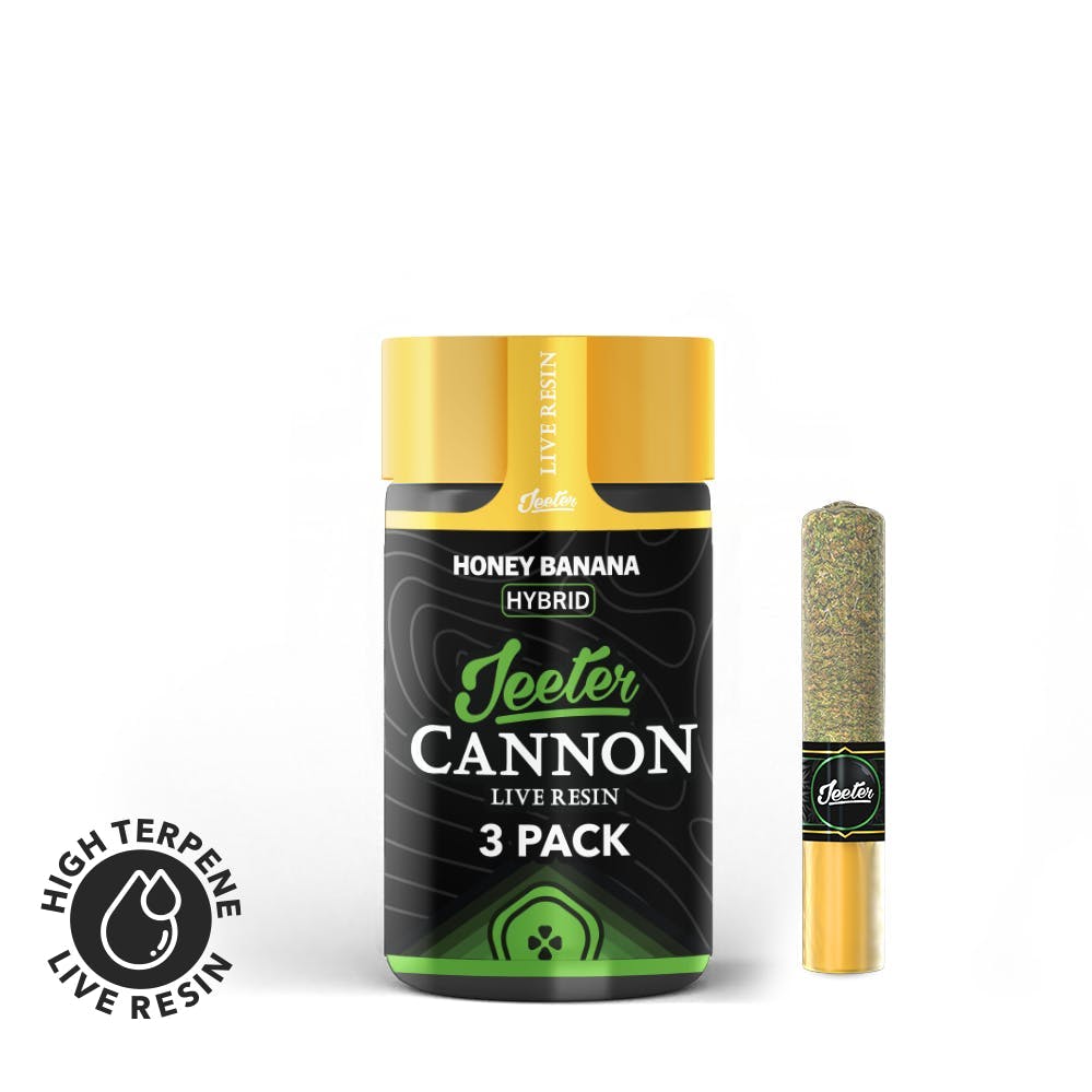 Jeeter - Jeeter | Honey Banana | Live Resin Cannons | Infused Minis | 0.5g ea | 3pk - 1
