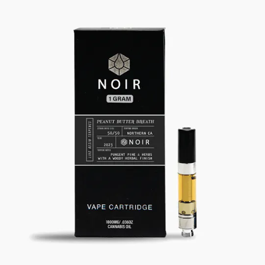 Timeless Vapes - Peanut Butter Breath | NOIR Live Resin Cartridge | 0.5g - 1