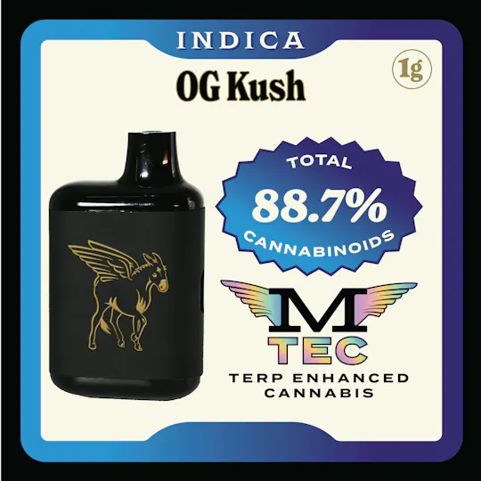 Mule Extracts - OG Kush | Live Resin Dank Tank Disposable | 1g - 1