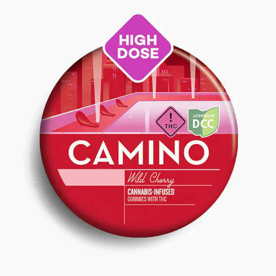 Camino - Excite | Wild Cherry Gummies | 500mg | 20ct | 25mg/ea - 1