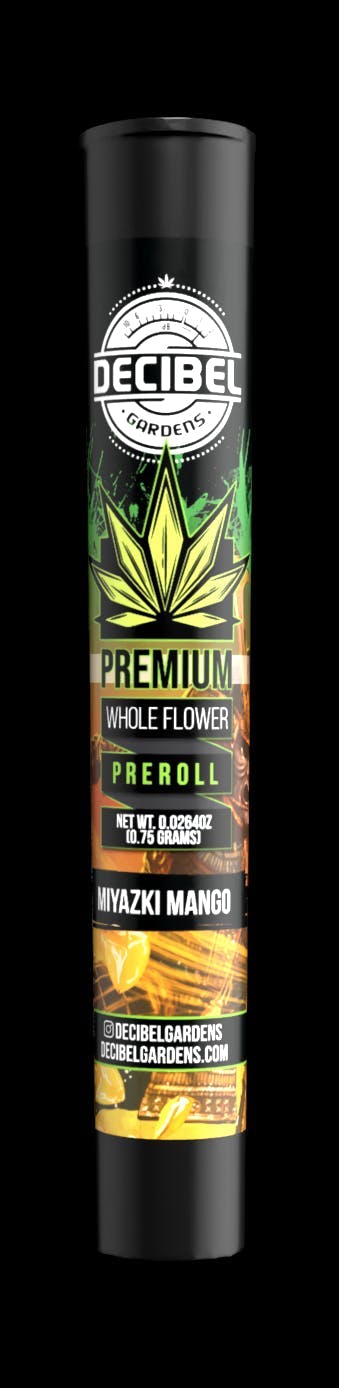 Decibel Gardens - Miyazaki Mango | Pre Roll | 0.75g - 1