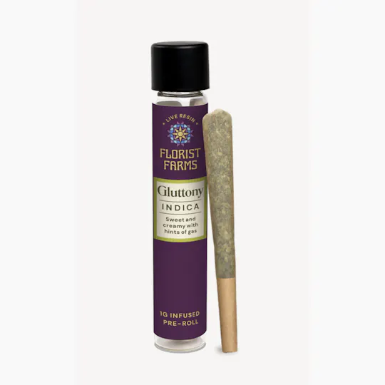 Florist Farms - Florist Farms | Gluttony | Live Resin Infused Joints | 1g - 1