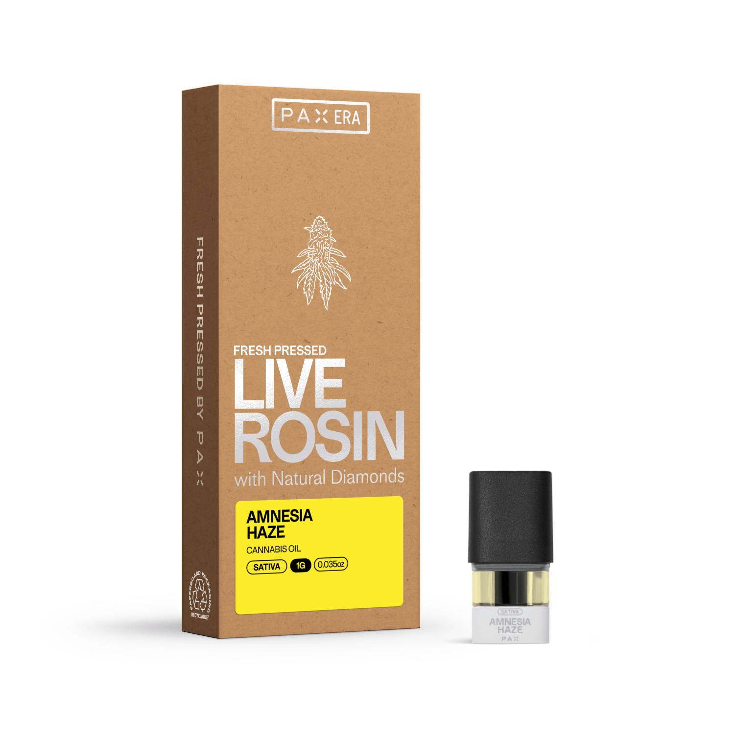 PAX - Amnesia Haze | Live Rosin Diamond Pod | 1g - 1