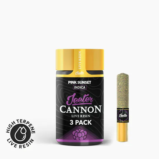 Jeeter - Jeeter | Pink Sunset | Live Resin Cannons | Infused Minis | 0.5g each | 3pk - 1