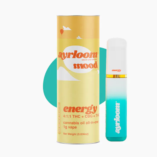 ayrloom - Mood Energy | Disposable | 1g | THC : THCV : CBG - 1