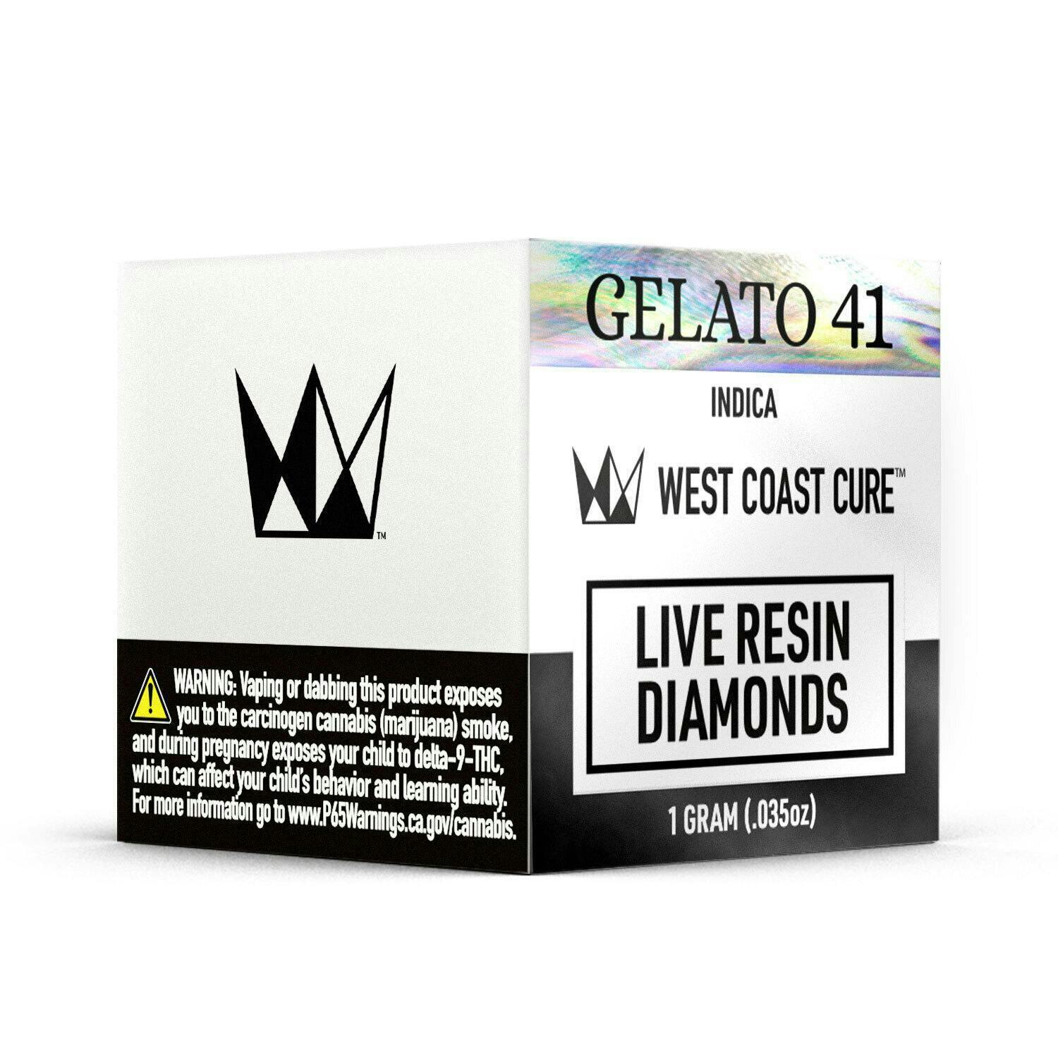 West Coast Cure - Gelato 41 Live Resin Diamonds - 1