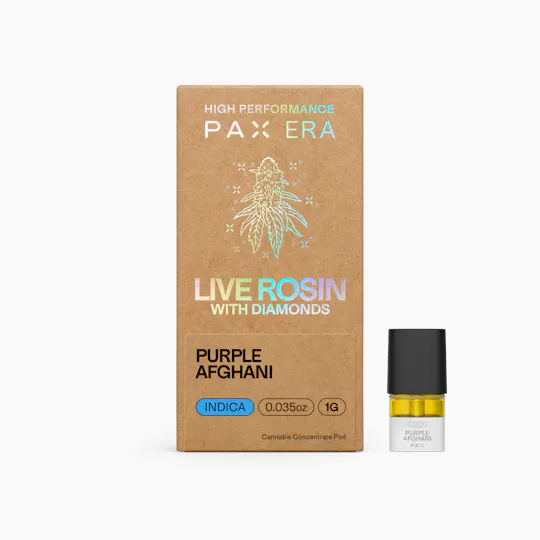 PAX - Purple Afghani | Live Rosin with Diamonds Pod | 1g - 1