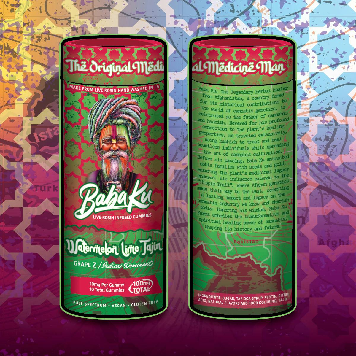 Baba Ku Farms - Baba Ku Farms | Watermelon Lime Tajin | Gummies | 10 ct - 1