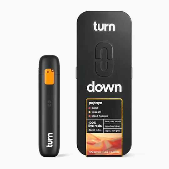 turn - Papaya | 100% Live Resin | AIO | Indica - 1