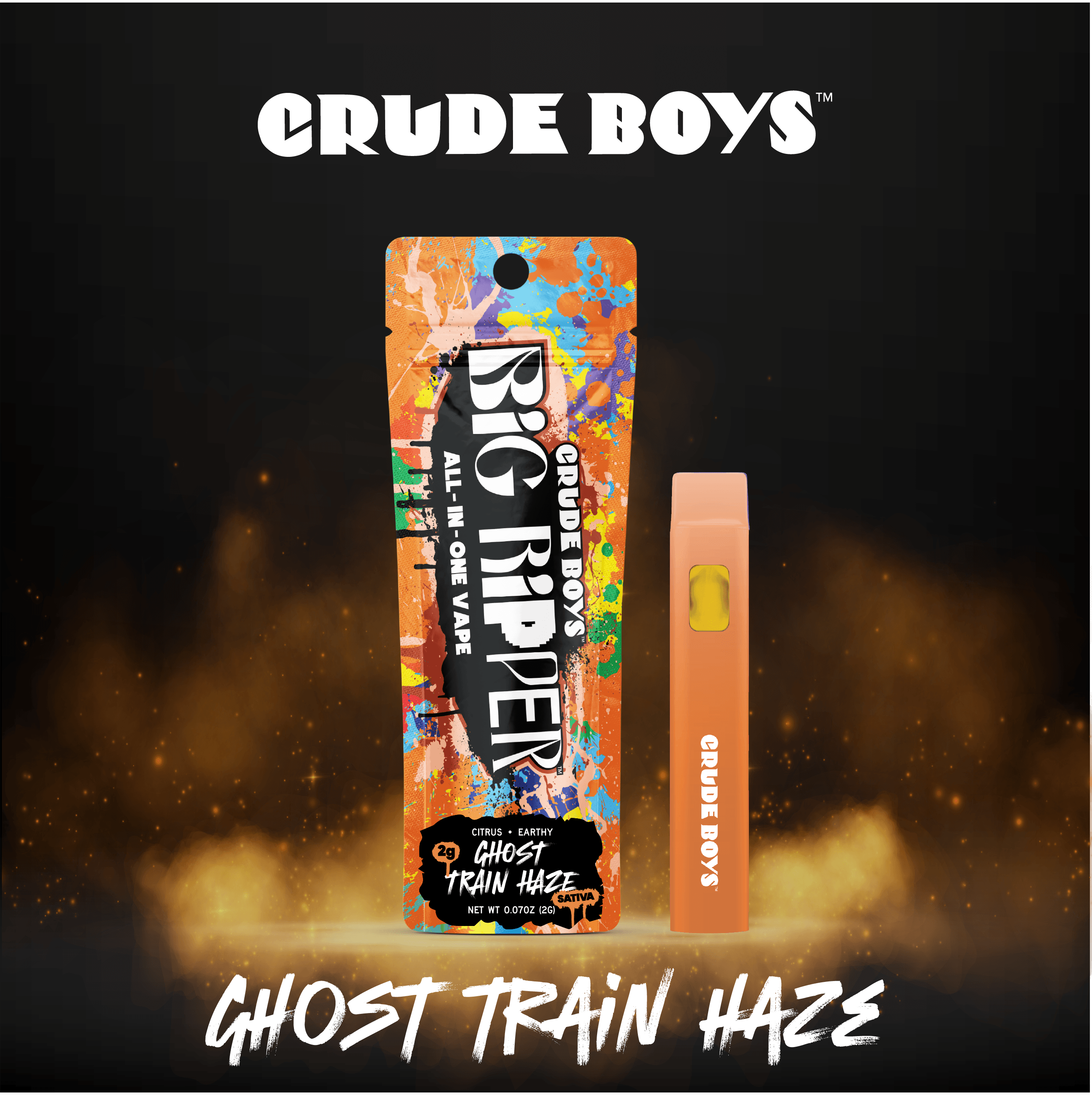Crude Boys Concentrates - Ghost Train Haze | Disposable | 2g - 1