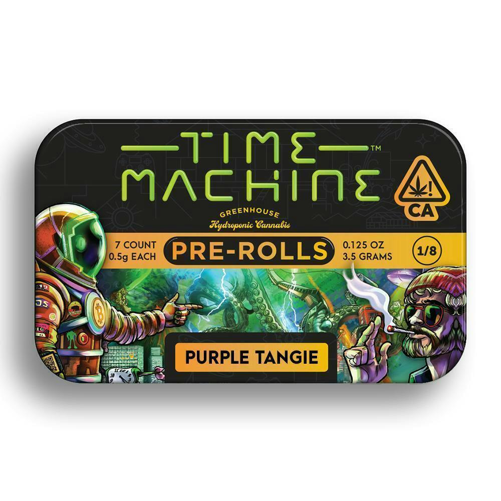 Time Machine - Purple Tangie | Pre-Rolls | 0.5g each | 7pk - 1